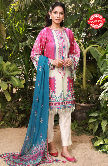 Orient NRDS 21 407 U Pink Summer Spring Lawn 2022 Online Shopping